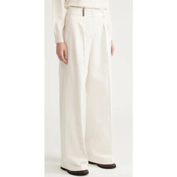 Peserico Pants - Peserico Palazzo Trousers Made in Italy NWT Women's Sz. 46 (US 10)